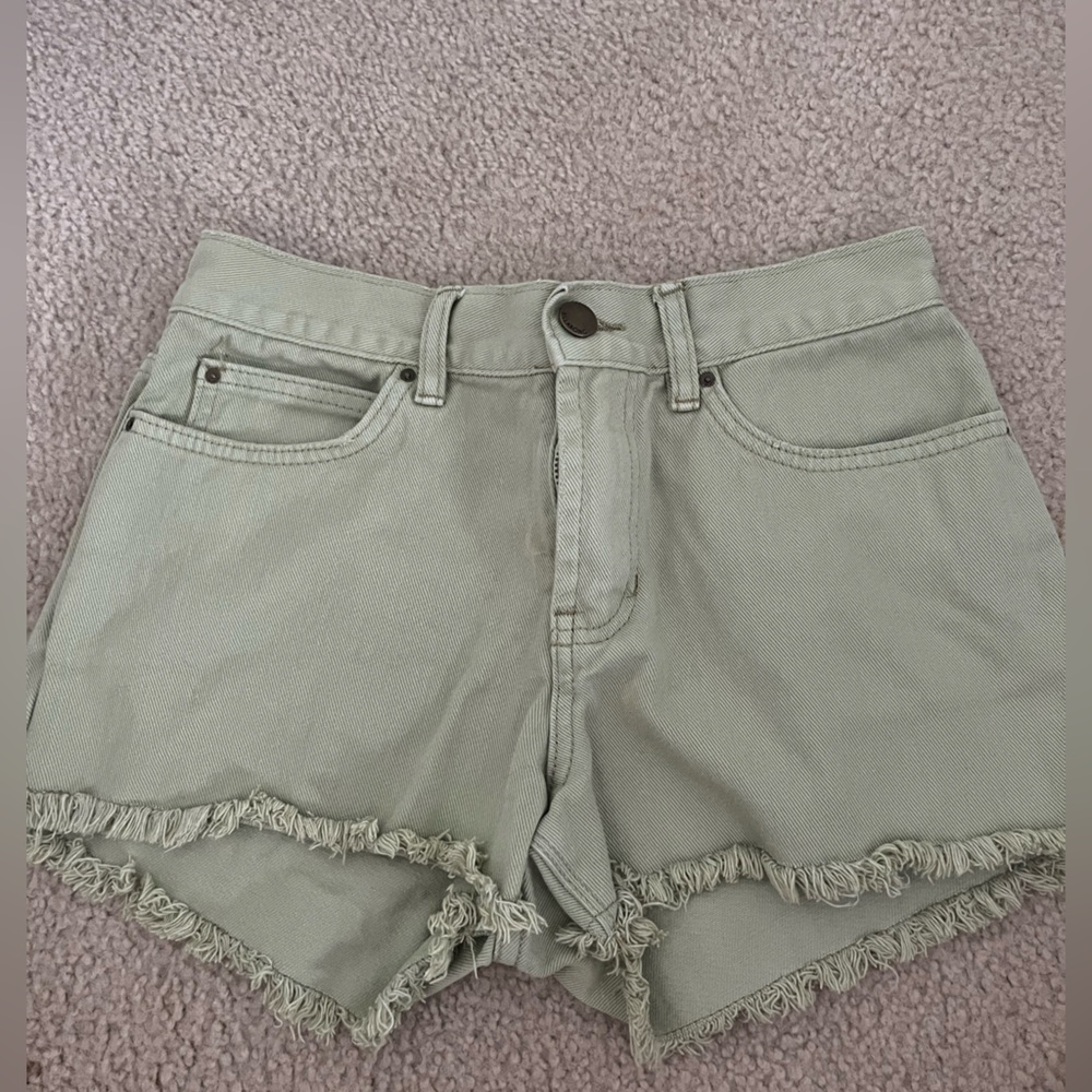 Billabong green jean shorts
